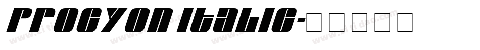 Procyon Italic字体转换